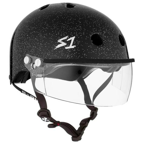 S1 Lifer Helmets Inc Visor - Black Glitter - main image